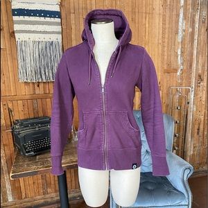 American Giant Purple Full Zipper Sweatshirt